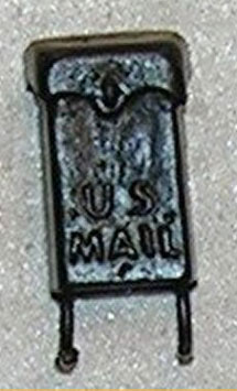 Dollhouse Miniature Mailbox, Wall, Black
